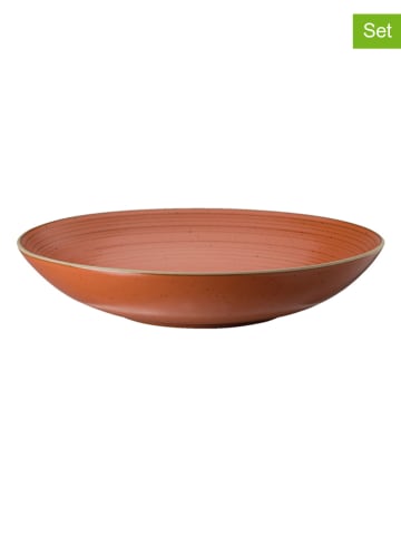 Thomas 6er-Set: Suppenteller "Thomas Nature" in Rostrot - (H)5,2 x Ø 22,7 cm