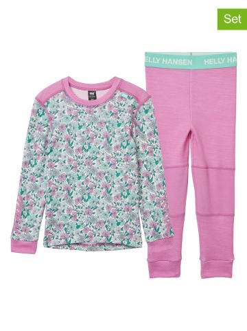 Helly Hansen 2tlg. Funktionswäsche-Set "Lifa" in Pink/ Türkis