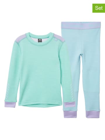 Helly Hansen 2tlg. Funktionswäsche-Set "Lifa" in Mint/ Lila