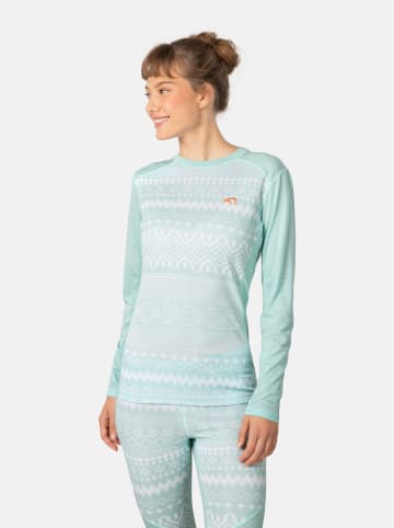 KARI TRAA Podkoszulek termiczny "Live" w kolorze błękitnym