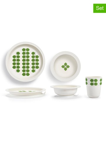 Elodie Details 5-częściowy zestaw naczyń "Berså" w kolorze białym