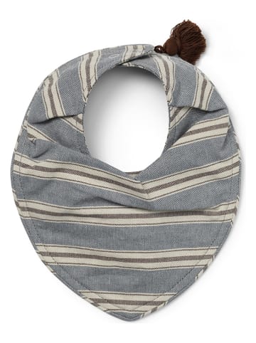 Elodie Details Śliniaczek "Sandy Stripe" w kolorze szaro-beżowym