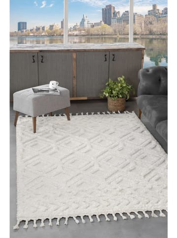 Conceptum Hypnose Hochflor-Teppich ''830B'' in Weiß