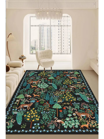 Conceptum Hypnose Kurzflor-Teppich ''Forest'' in Schwarz/ Grün