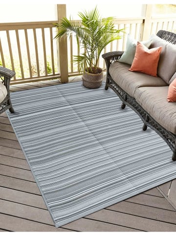 Conceptum Hypnose In- & Outdoor-Teppich ''Hasır 008'' in Blaugrau