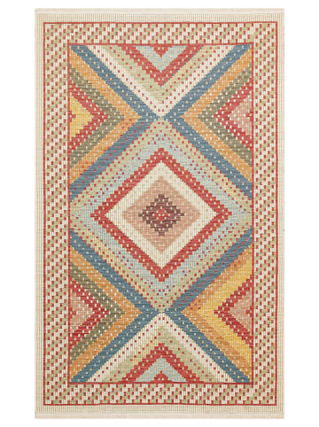 Conceptum Hypnose Baumwoll-Teppich ''NMD 10'' in Beige/ Bunt