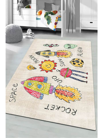 Conceptum Hypnose Laagpolig tapijt ''Rocket'' beige/meerkleurig