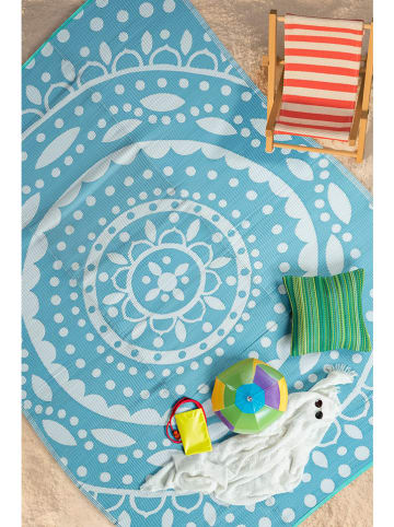 Conceptum Hypnose In- & Outdoor-Teppich ''SavanaXL - 008'' in Hellblau