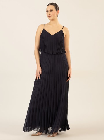 APART Plisseekleid in Dunkelblau