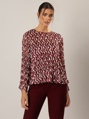 APART Blouse bordeaux/crème