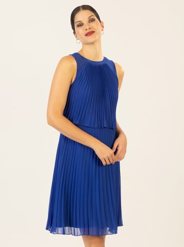 APART Plisséjurk blauw