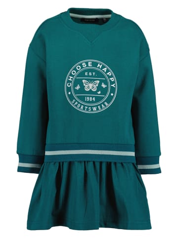 Blue Seven Sukienka dresowa w kolorze zielonym