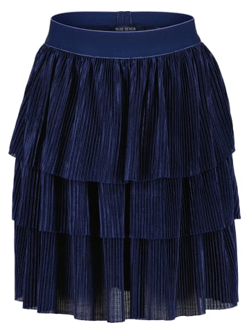 Blue Seven Plisseerock in Dunkelblau