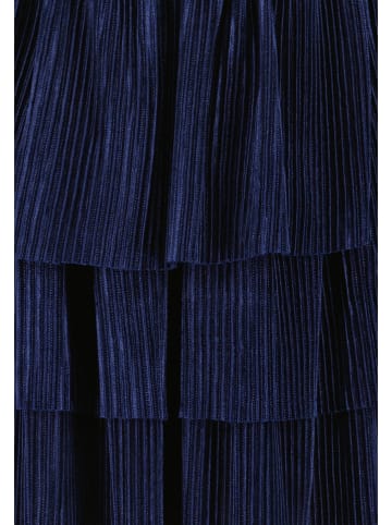 Blue Seven Plisseerock in Dunkelblau