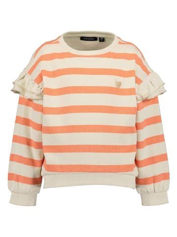 Blue Seven Sweatshirt in Beige/ Orange