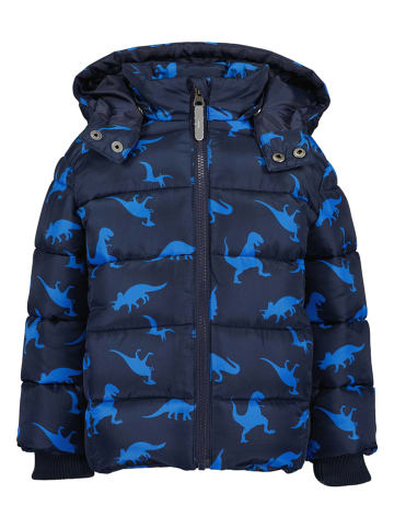 Blue Seven Doorgestikte jas donkerblauw