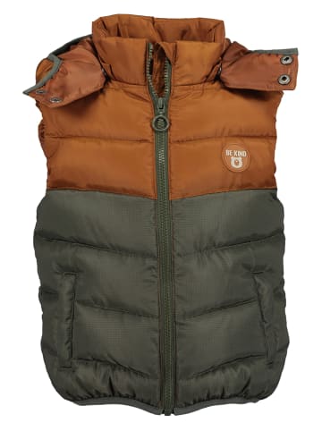 Blue Seven Steppweste in Khaki/ Hellbraun