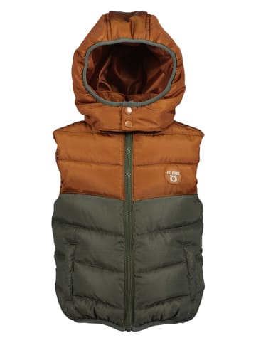 Blue Seven Steppweste in Khaki/ Hellbraun