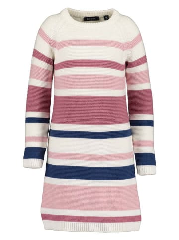 Blue Seven Gebreide jurk oudroze/crème