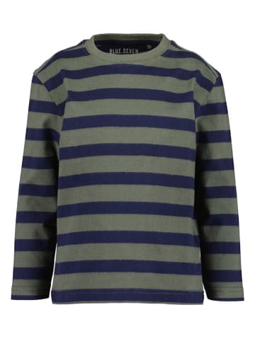 Blue Seven Longsleeve donkerblauw/kaki