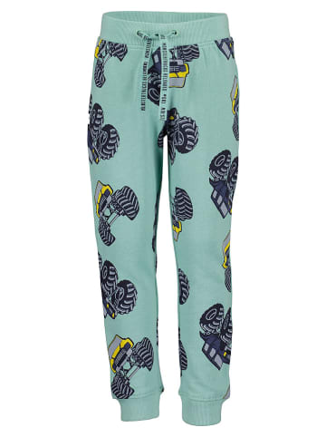 Blue Seven Spodnie dresowe w kolorze granatowo-turkusowym