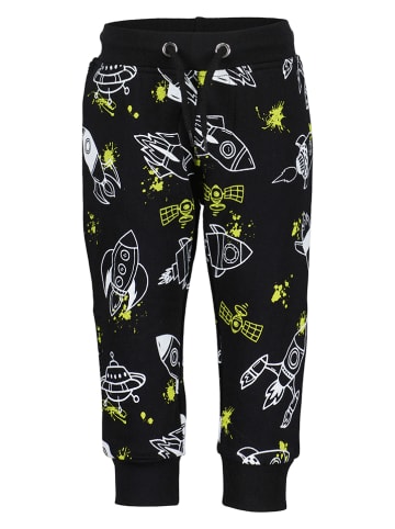 Blue Seven Spodnie dresowe w kolorze czarno-białym