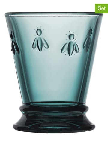 La Rochère France 6-delige set: glazen "Abeille" blauw - 260 ml