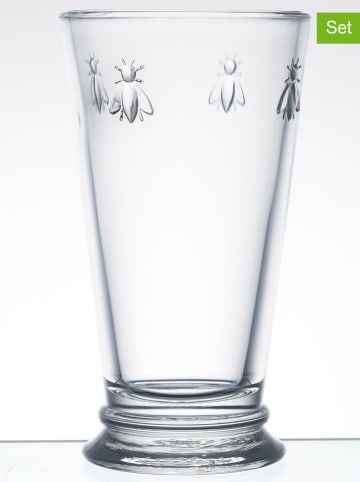 La Rochère France 6-delige set: longdrinkglazen "Abeille" transparant - 460 ml