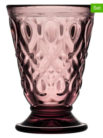 La Rochère France 6-delige set: glazen "Lyonnais" lichtroze - 200 ml