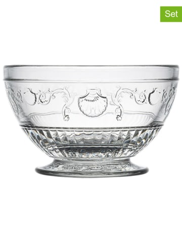 La Rochère France 6-delige set: kommen "Versailles" transparant - Ø 10,5 cm