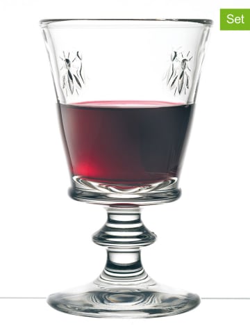 La Rochère France 6er-Set: Weingläser "Abbeille" in Transparent - 350 ml