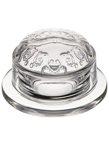La Rochère France Butterdose "Versailles" in Transparent - (H)6,5 cm x Ø 4,5 cm