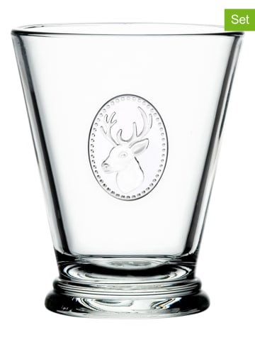 La Rochère France Szklanki (6 szt.) "Alpin Deer" - 260 ml