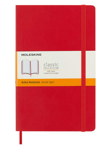 Moleskine Liniertes Notizbuch in Rot - (B)13 x (H)21 cm