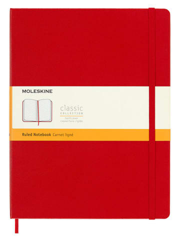 Moleskine Liniertes Notizbuch in Rot - (B)19 x (H)25 cm