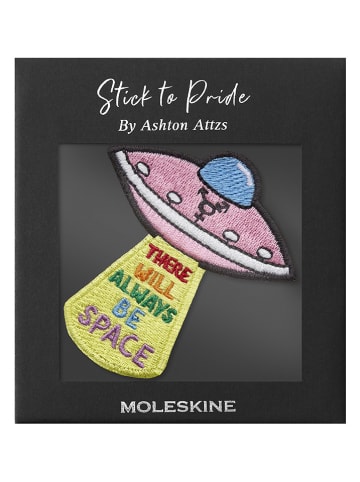 Moleskine Notizbuch-Patch ''Pride Space'' in Bunt - (L)5 x (B)5 cm
