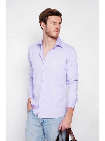 William de Faye Hemd in Lila