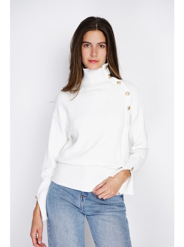 William de Faye Rollkragenpullover in Weiß