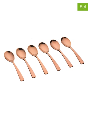 Björn Łyżeczki (6 szt.) "Oglu" w kolorze miedzianym do kawy - dł. 12 cm