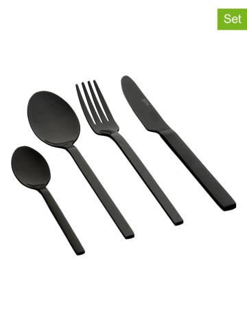 Björn 24-częściowy zestaw sztućców "Emund" w kolorze czarnym