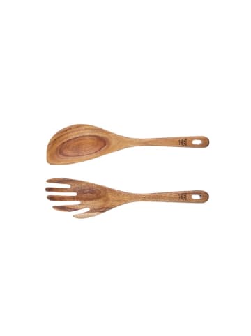 Björn Salatbesteck "Skov" in Braun - (H)26 cm