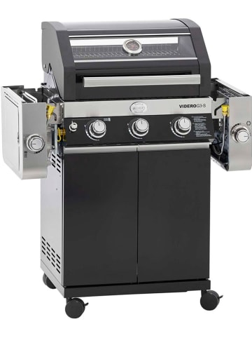 Rösle Gasgrill "Videro G3-S Vario" in Schwarz/ Silber - (B)127 x (H)118 x (T)57 cm