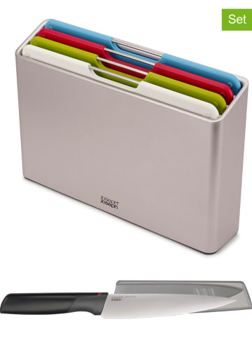 JosephJoseph 6-delige snijplankenset "Folio" zilverkleurig/meerkleurig