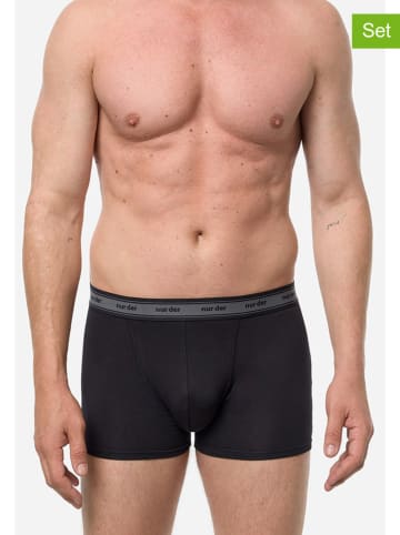 NUR DER Bokserki (5 par) w kolorze czarnym