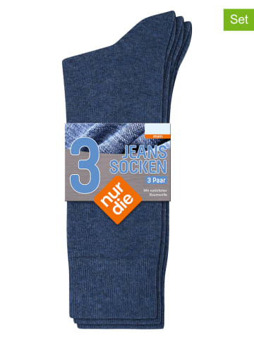 Nur Die 3er-Set: Socken in Dunkelblau