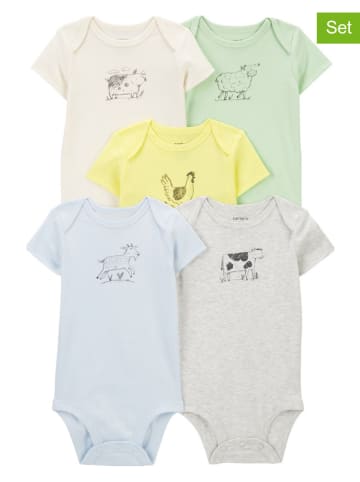 carter's 5-delige set: rompers meerkleurig