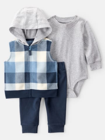 carter's 3tlg. Outfit in Grau/Blau