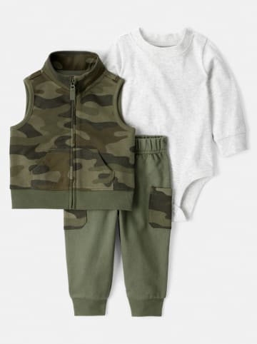carter's 3-delige outfit kaki