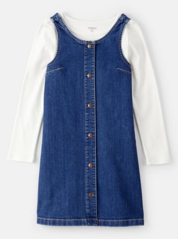 OshKosh Sukienka dżinsowa w kolorze biało-niebieskim