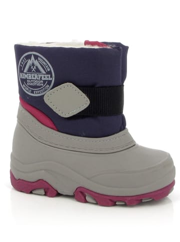 Kimberfeel Winterlaarzen "Abby" grijs/donkerblauw